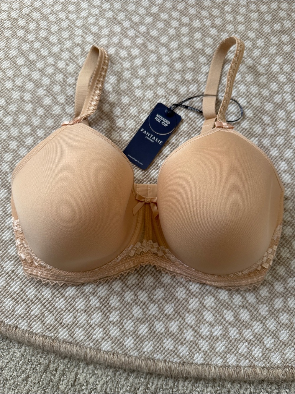Fantasie Nude/Tan T-Shirt Bra with Lace Trim